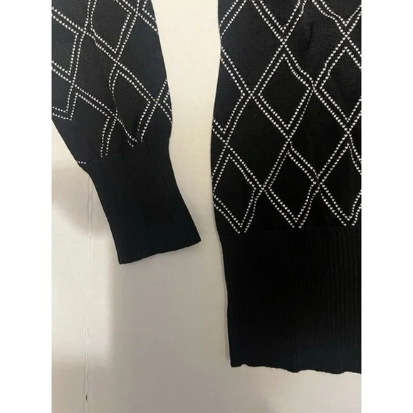 Y2K M - Brooks Brothers Cardigan Sweater Argyle Classic Boyfriend Preppy 90s - Picture 4 of 5